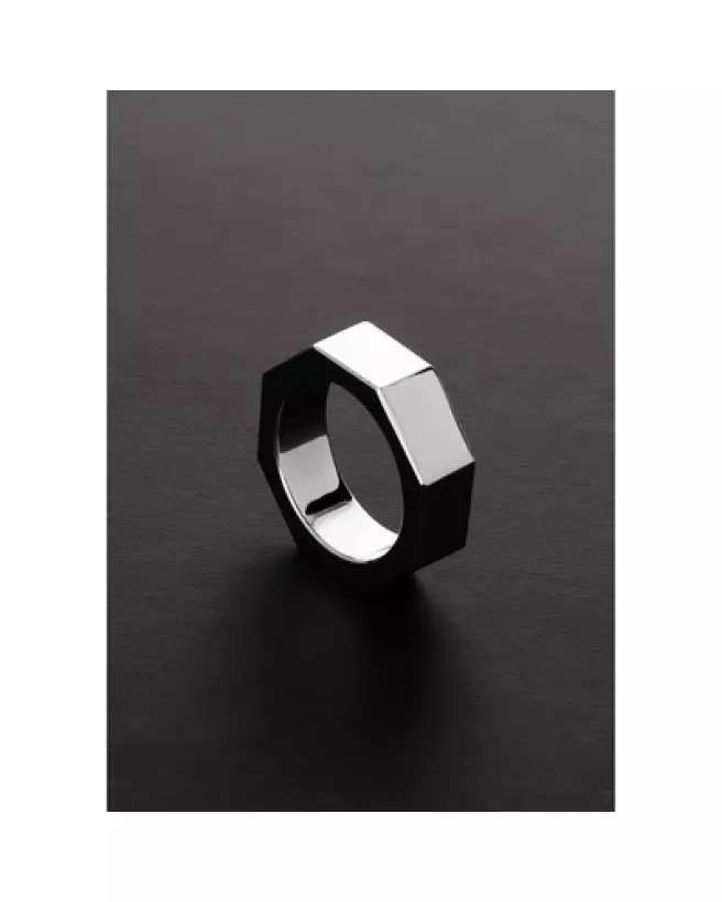 Cockring NUT en métal Steel by Shots pour endurance et performance-1