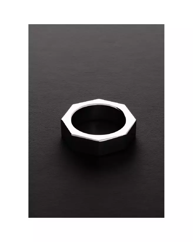 Cockring NUT en métal Steel by Shots pour endurance et confort-4