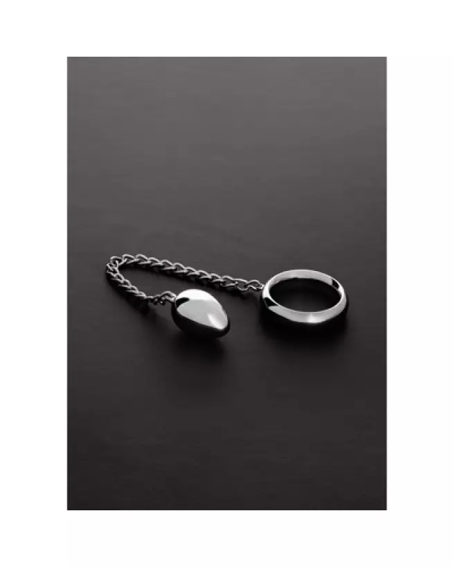 Donut C-Ring Anal Egg en métal de Steel by Shots, 45 mm-1