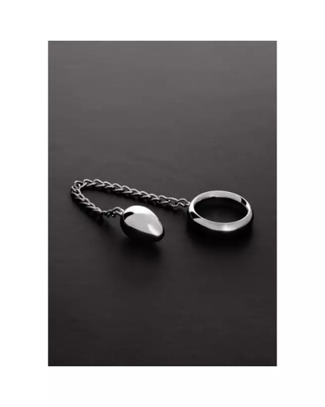 Donut C-Ring Anal Egg en métal de Steel by Shots, taille 55x55 mm-1