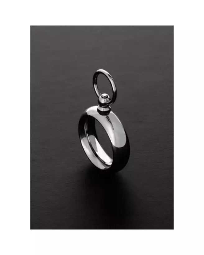 Image du Donut Ring en métal avec O-ring par Steel by Shots, taille 15x8x45 mm-1