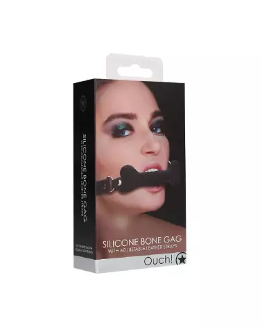 Image du Baillon Bone Gag de Ouch! Shots - Accessoire BDSM en Silicone-2