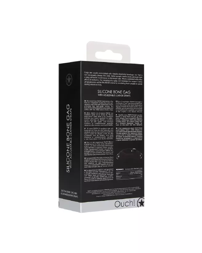 Image du Baillon Bone Gag de Ouch! Shots - Accessoire BDSM en Silicone-3