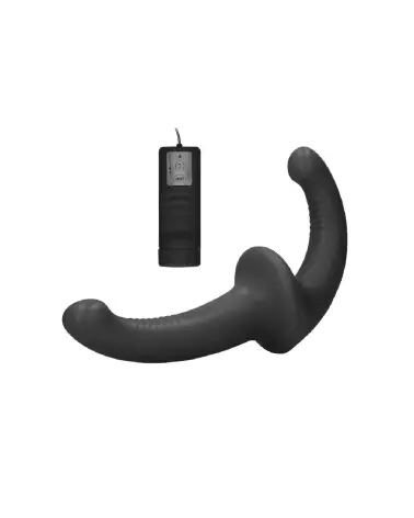 Vibrating Silicone Strapless Strap-On de Ouch! by Shots en action-3