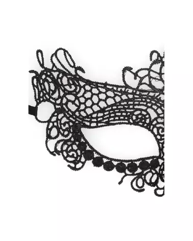 Masque en dentelle noire Queen de la marque Ouch! by Shots pour jeux érotiques et soirées intimes-5
