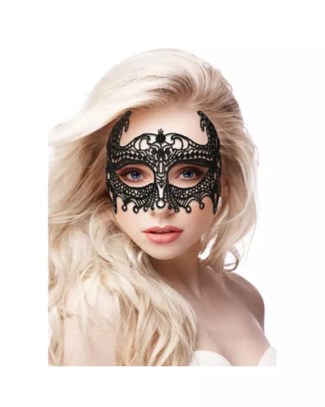 Masque en dentelle noire Empress de Ouch! by Shots pour jeux érotiques et séduction-1