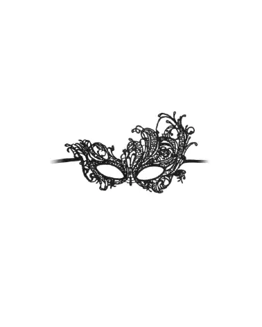 Masque en dentelle noire Royal de Ouch! by Shots pour séduction et jeux érotiques-3