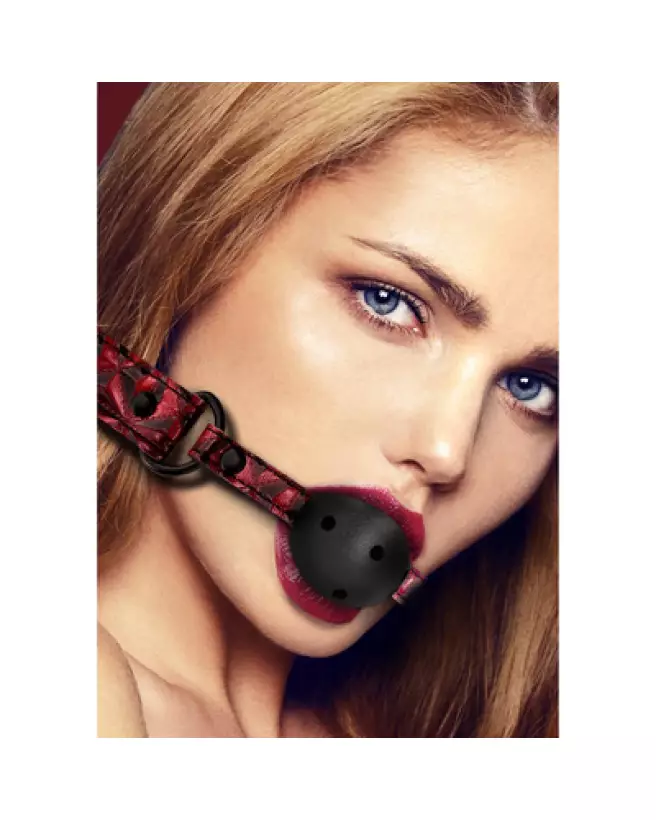 Baillon Breathable Ball Gag de Ouch! by Shots pour jeux de soumission et confort optimal-1