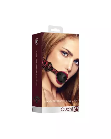 Baillon Breathable Ball Gag de Ouch! by Shots pour jeux de soumission et confort optimal-2