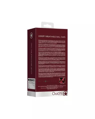Baillon Breathable Ball Gag de Ouch! by Shots pour jeux de soumission et confort optimal-3