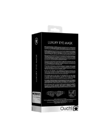 Masque pour les yeux Ouch! by Shots en noir pour jeux de bondage et enhancement sensoriel-3