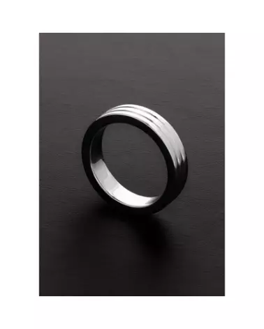 Image de l'Anneau C-Ring Rainuré Steel by Shots en métal, élégant et durable-1