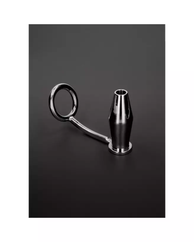 Image du Intruder with Tunner Butt Plug Ring en métal 45mm de Steel by Shots-1