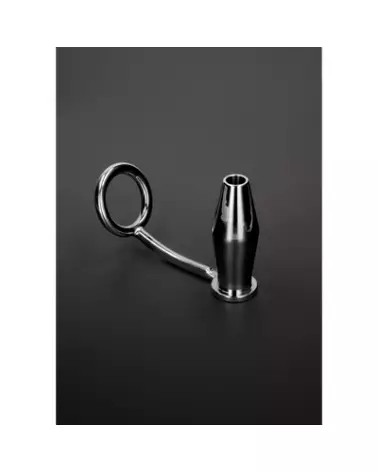 Image du Intruder with Tunner Butt Plug Ring en métal 45mm de Steel by Shots-1