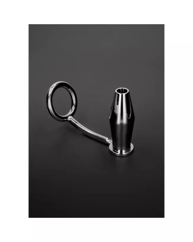 Image du Intruder with Tunner Butt Plug Ring en métal 50 mm de Steel by Shots-1
