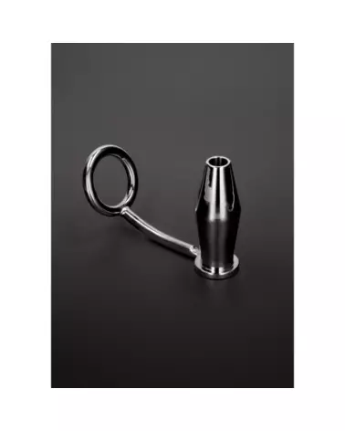 Image du Intruder with Tunner Butt Plug Ring en métal 50 mm de Steel by Shots-1