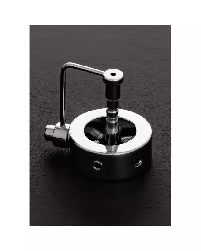 Image du Spike Ring avec Plug P par Steel by Shots, anneau métallique de 25mm-3