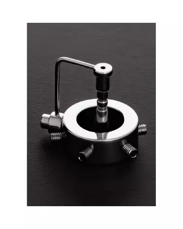 Image du Spike Ring avec Plug P par Steel by Shots, anneau métallique de 25mm-5