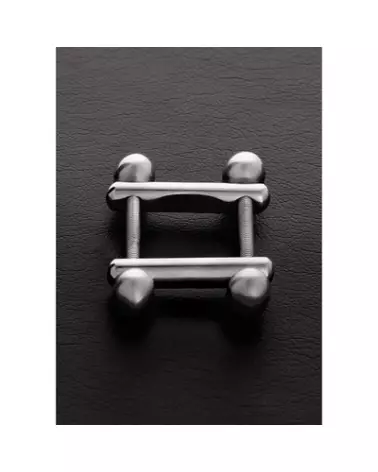 Pinces à tétons avec boules en métal Steel by Shots pour stimulation érotique et jeux BDSM-1