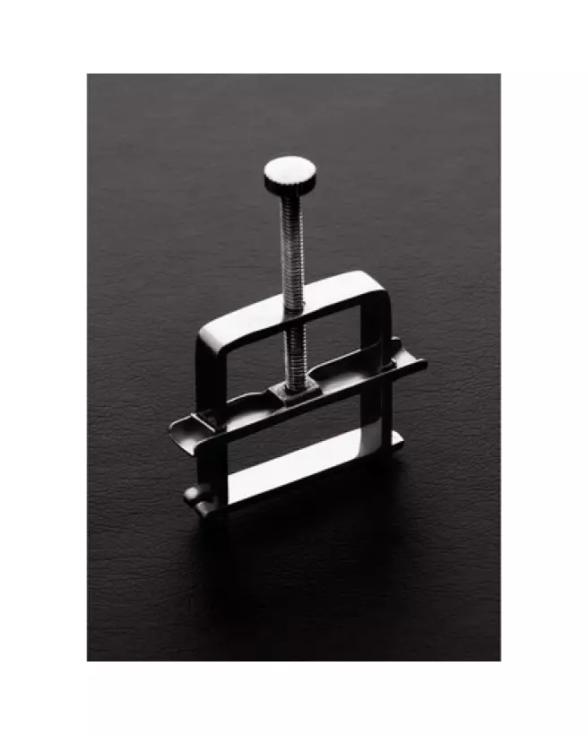 Pince à tétons en métal ajustable Steel by Shots pour jeu sensoriel-1