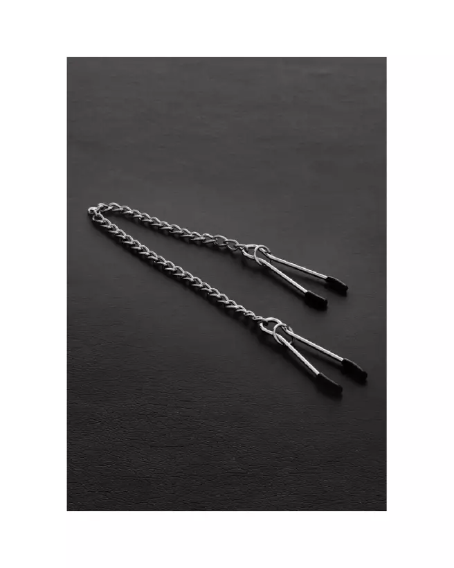 Pinces à tétons Tweezers Nipple Clamp en métal de Steel by Shots pour BDSM-3