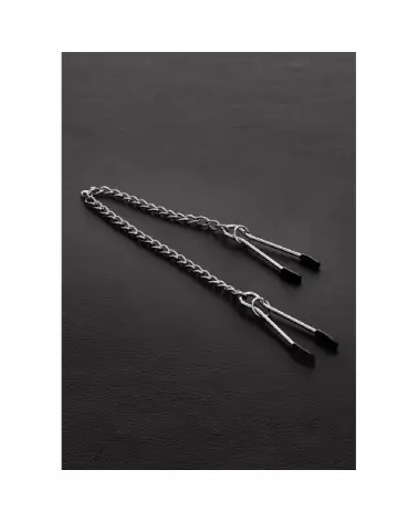 Pinces à tétons Tweezers Nipple Clamp en métal de Steel by Shots pour BDSM-4