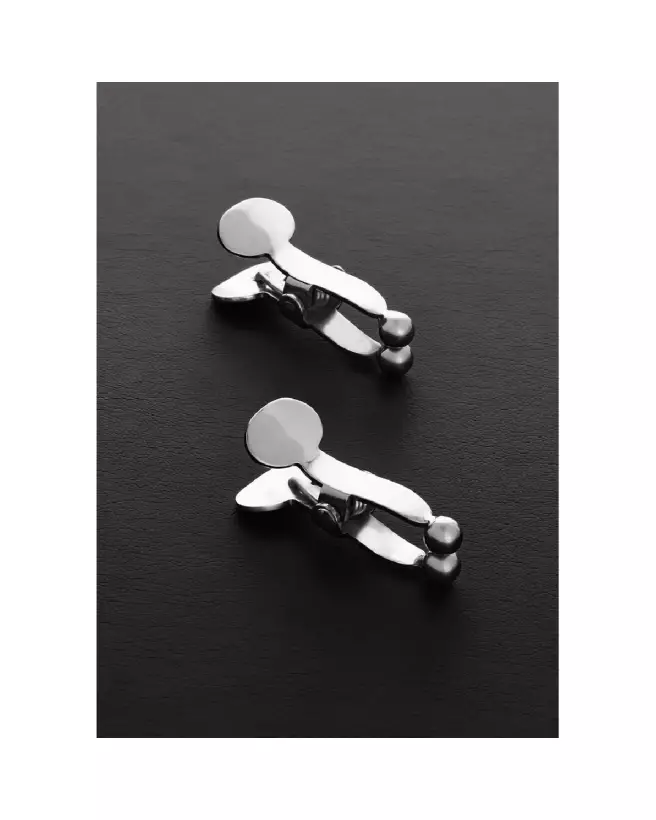 Image des Balls Pincher Nipple Clamps en métal de Steel by Shots-3