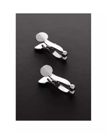 Image des Balls Pincher Nipple Clamps en métal de Steel by Shots-3