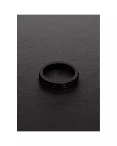 Gold Ribbed C-Ring en métal doré 10 x 40 mm par Steel by Shots-3