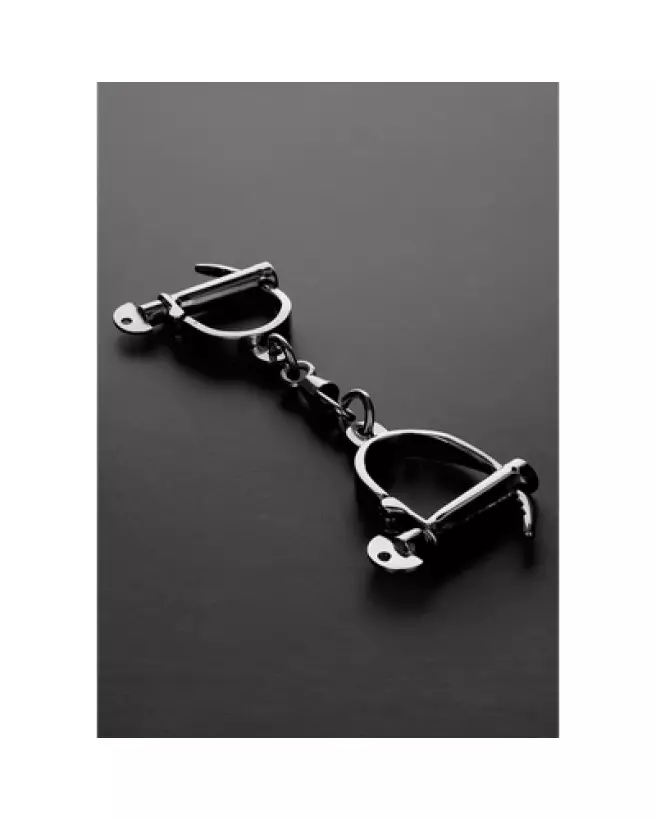 Image des menottes ajustables Darby en métal de Steel by Shots-1