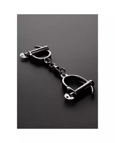 Image des menottes ajustables Darby en métal de Steel by Shots-1