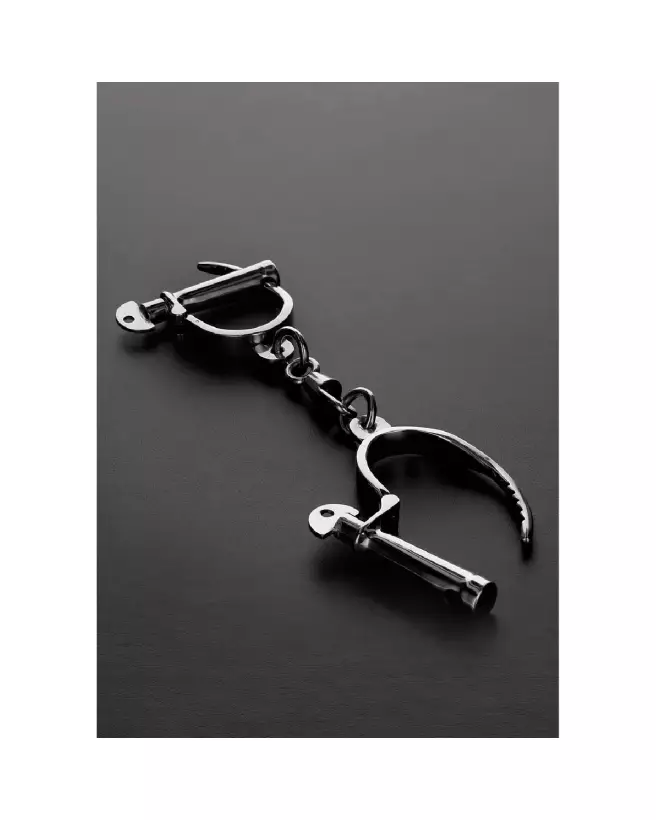 Image des menottes ajustables Darby en métal de Steel by Shots-2