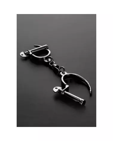 Image des menottes ajustables Darby en métal de Steel by Shots-2