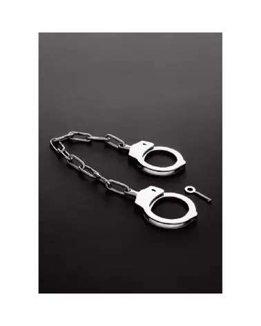 Menottes en métal Peerless de Steel by Shots pour sécurité optimale-3