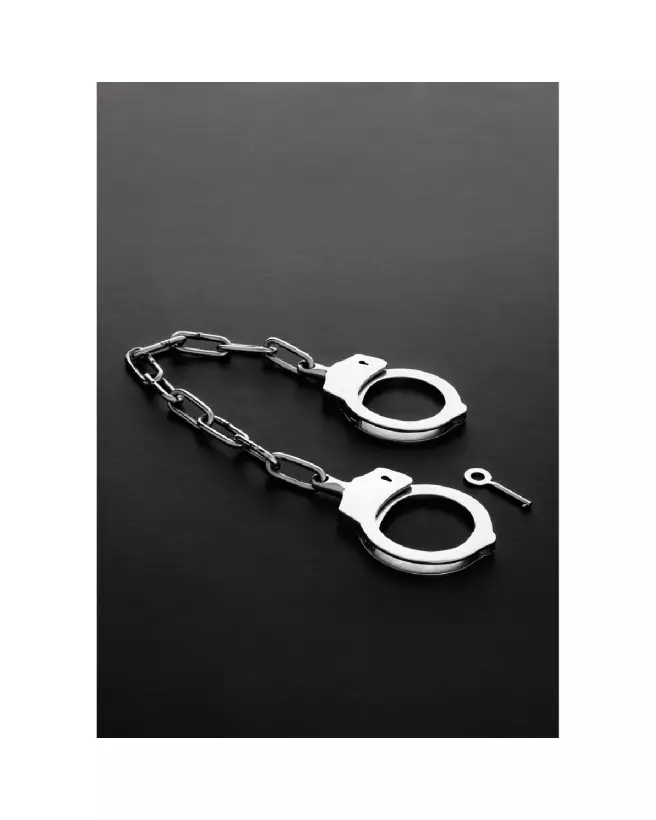 Menottes en métal Peerless de Steel by Shots pour sécurité optimale-4