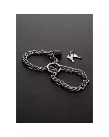 Image de menottes en chaîne d'acier Steel by Shots, robustes et sécurisées-1
