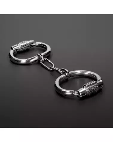 Menottes en métal Steel by Shots avec serrure à combinaison-1