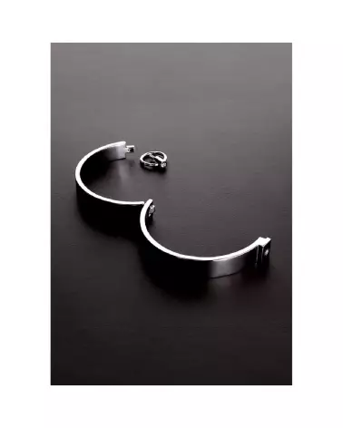 Collier d'Esclave Élégant avec Pierres Précieuses Taille US 16 EU 44 en Métal par Steel by Shots-2