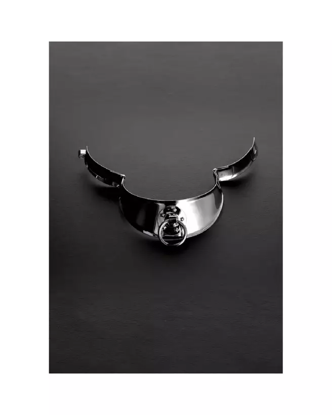Collier en métal Steel by Shots avec fermoir pour hommes 13.5 cm / 34 cm-2