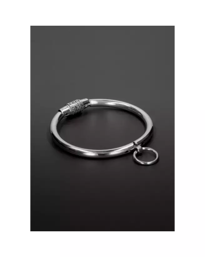 Collier à combinaison en métal de taille moyenne Steel by Shots pour sécurité et contrôle optimal-1