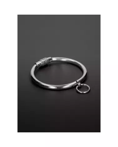 Steel by Shots Small Metal Collar with Combination Lock Secure and Adjustable-1