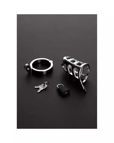 Image de la Cage de Chasteté Brutal en Acier par Steel by Shots-2