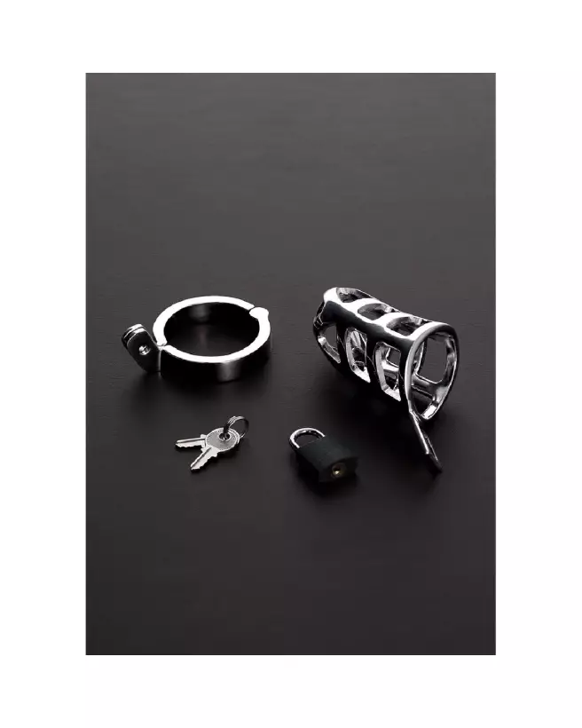 Image de la Cage de Chasteté Brutal en Acier par Steel by Shots-3