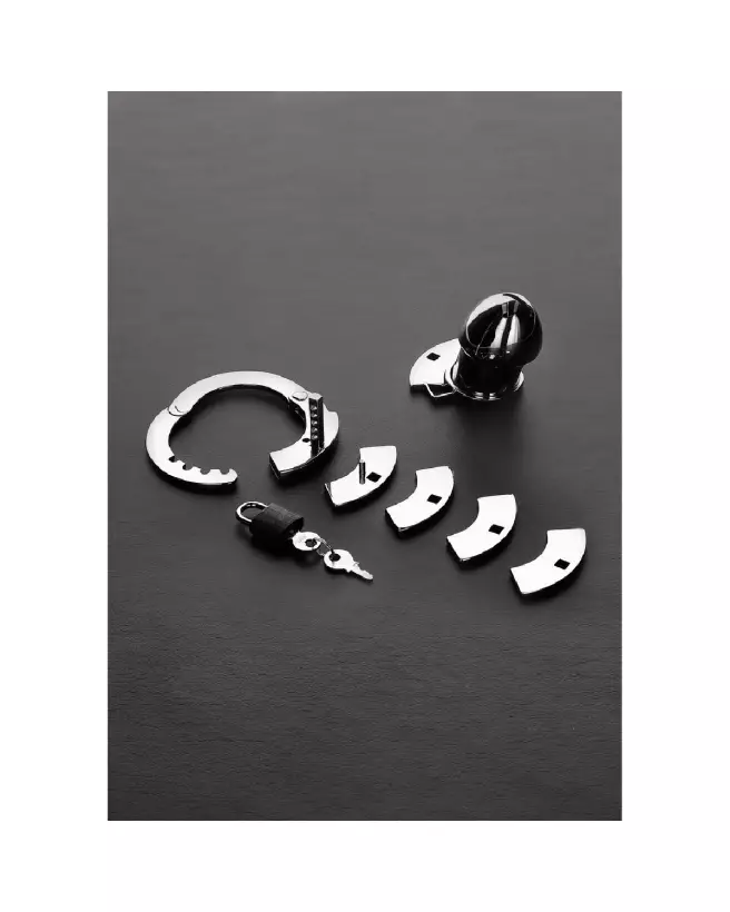 Image de la Cage de Chasteté Steel by Shots en acier sécurisée et confortable-4