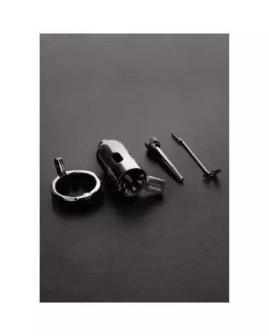 Image de The Pleasure Dome Chastity Cage par Steel by Shots - cage de chasteté en acier sécurisée et confortable-2