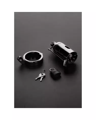 Image de The Pleasure Dome Chastity Cage par Steel by Shots - cage de chasteté en acier sécurisée et confortable-3