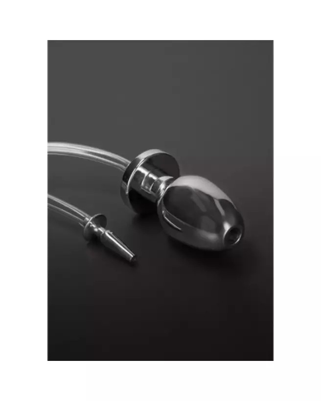 Image du Fire Hose Penis Plug with Butt Plug en métal de Steel by Shots pour BDSM-1