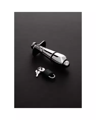 Image du Deluxe Anal Locking Plug Junior en métal de Steel by Shots-1