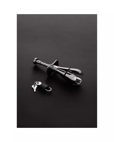 Image du Deluxe Anal Locking Plug Junior en métal de Steel by Shots-3