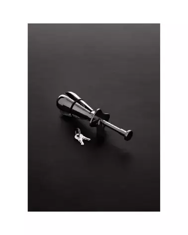 Image du Deluxe Anal Locking Plug Junior en métal de Steel by Shots-4